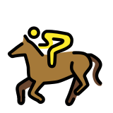 Corrida de cavalos - OpenMoji