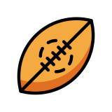 Bola de rugby - OpenMoji