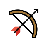 Arco e flecha - OpenMoji