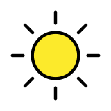 Botão de aumentar brilho - OpenMoji