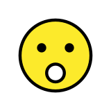 Rosto com boca aberta - OpenMoji