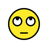 Rosto com olhos revirados - OpenMoji