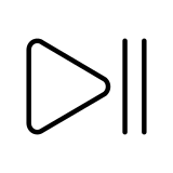 Botão de reproduzir ou pausar - OpenMoji