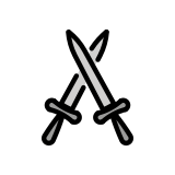 Espadas cruzadas - OpenMoji