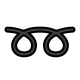 Loop encaracolado duas vezes - OpenMoji