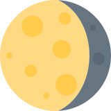 Lua minguante convexa - Twitter / X