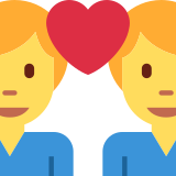 Casal apaixonado: homem e homem - Twitter / X