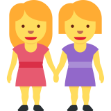 Duas mulheres de mãos dadas - Twitter / X