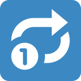 Botão de repetir uma única faixa - Twitter / X