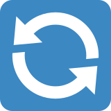 Botão de setas em sentido anti-horário - Twitter / X