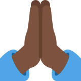 Mãos juntas: pele escura - Twitter / X