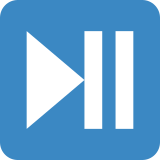 Botão de reproduzir ou pausar - Twitter / X