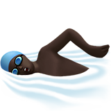 homem nadando: pele escura