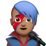 cantor homem: pele morena