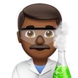 cientista homem: pele morena escura