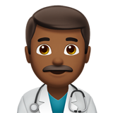 homem profissional da saúde: pele morena escura