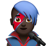 cantor homem: pele escura