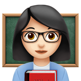 professora: pele clara