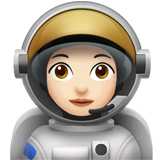 astronauta mulher: pele clara