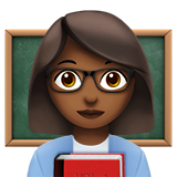 professora: pele morena escura