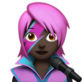 cantora: pele escura