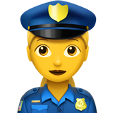 mulher policial smiley