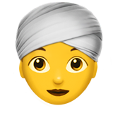 mulher com turbante