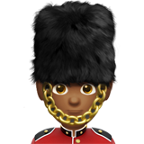 guarda homem: pele morena escura