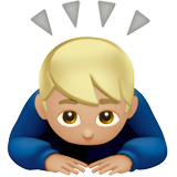 homem fazendo reverência: pele morena clara