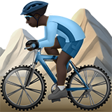 homem fazendo mountain bike: pele escura