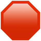 Emoji escudo vermelho