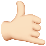 sinal "me liga": pele clara