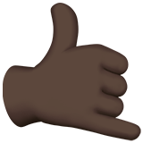 sinal "me liga": pele escura