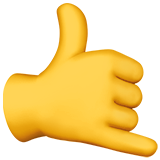 Símbolo de mão me liga