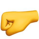 Emoji punho fechado esquerda
