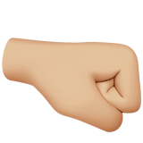 punho direito: pele morena clara