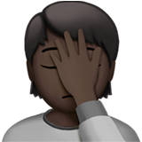 pessoa decepcionada: pele escura