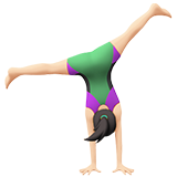 mulher fazendo estrela: pele clara