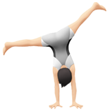 pessoa fazendo estrela: pele clara