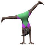 mulher fazendo estrela: pele escura