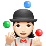 mulher malabarista: pele clara