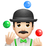 homem malabarista: pele clara