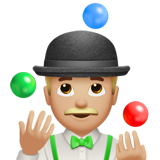 homem malabarista: pele morena clara