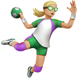 jogadora de handebol: pele morena clara