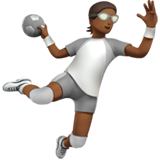 handebol: pele morena escura