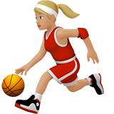 mulher jogando basquete: pele morena clara