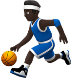 homem jogando basquete: pele escura