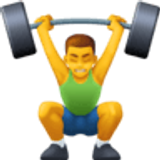 Homem levantando peso - Facebook