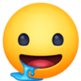 Rosto babando - Facebook