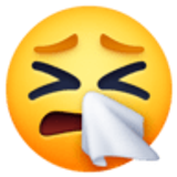 Rosto espirrando - Facebook